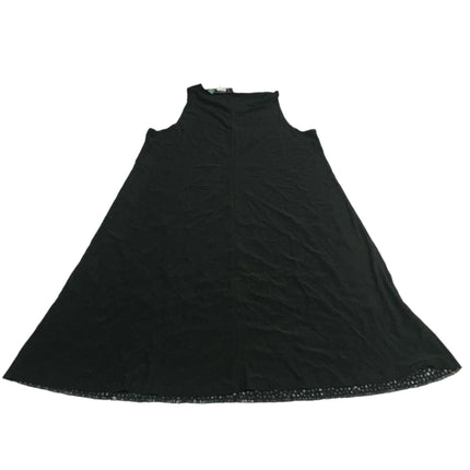 MSK Black Sleeveless Embellished Swing Dress Size L New
