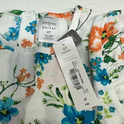 Peyton & Parker Toddler Floral Dress Multi Size 4T New