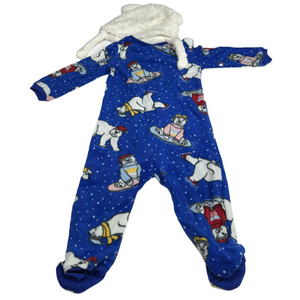 North Pole Trading Co. Infant Flame-Resistant Sleepwear Blue 12M New