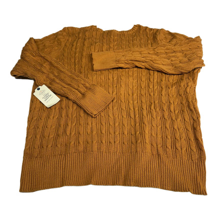 St. John's Bay Women's Classic Cable Sweater Deep Bronze Size 2X New