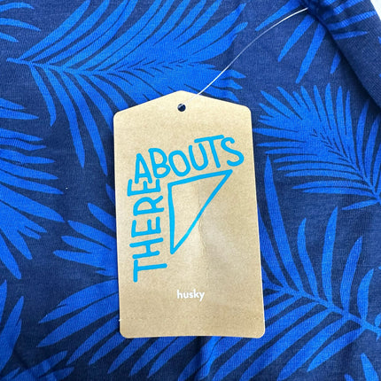 Thereabouts Boys' Key Largo Palm Print Sleeveless Shirt Blue Size M (10/12) New
