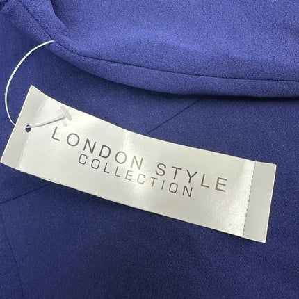 London Style Collection Navy Sleeveless Dress Size 8 New