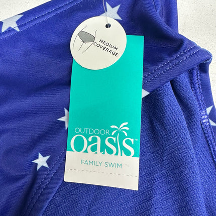 Outdoor Oasis Blue Stars Bikini Bottoms Size M New