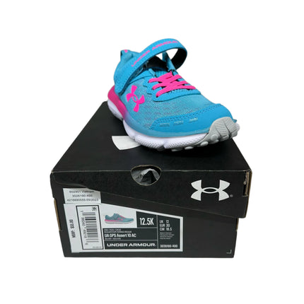Under Armour GPS Assert 10 AC Blue/Grey Size 12.5K Girls New
