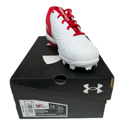 Under Armour Glyde 2 RM Softball Cleats White/Black Size 7.5 Women's New