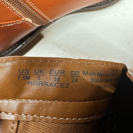 Franco Sarto Horace2 Side-Zip Ankle Boots Cognac Size 7.5 Women's New Without Box