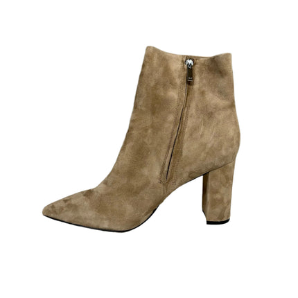 Marc Fisher LTD Pointed Toe Suede Ankle Boots Taupe Size 9.5 Women's New Without Box