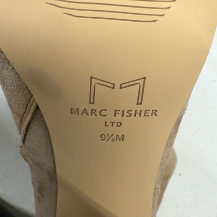 Marc Fisher LTD Pointed Toe Suede Ankle Boots Taupe Size 9.5 Women's New Without Box