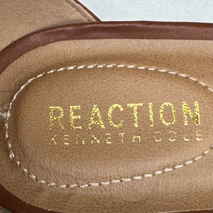 Reaction Kenneth Cole  Great Viber Sandals Cognac Brown Size 6.5 Women's New Without Box.