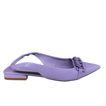 BP. Pointed Slingback Flats Lavender Chain Accent Size 7.5 New Without Box