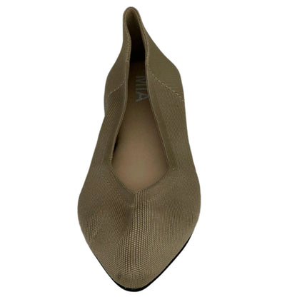 MIA Beige Pointed Toe Knit Flats Size 6.5 New Without Box