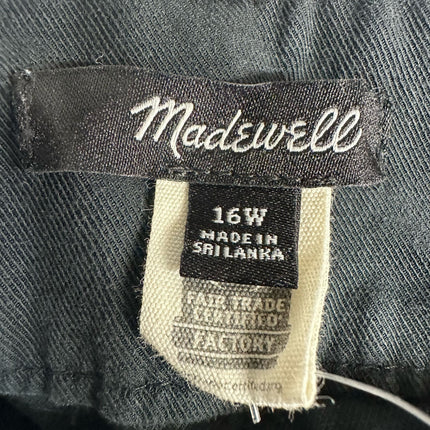 Madewell True Black Pants Size 16W  Women's New