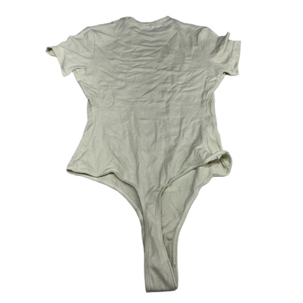 Skims Cotton Jersey T-Shirt Bodysuit Bone Size S New