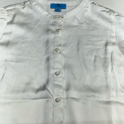 CeCe Whistle Daydream Soft Ecru Blouse Size XS New Women’s