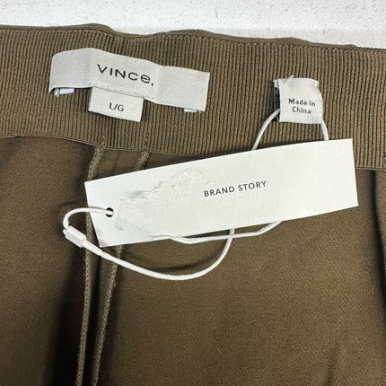 Vince Women's High Waist Slim Pants Brown Size L New