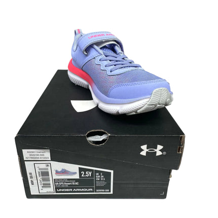 Under Armour Assert 10 Running Shoes Pink/White Size 2.5 Girls' New