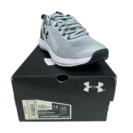 Under Armour Charged Commit 3 Training Shoes Black/White Size 7.5 Men's New