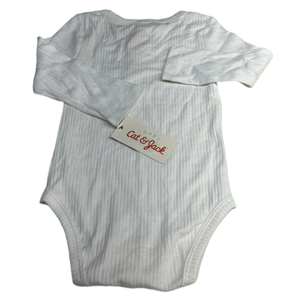 Cat & Jack™ 18M Girls' 1 Piece Cream Ribbed Bodysuit Only