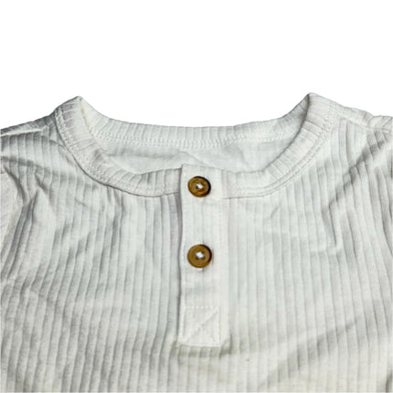 Cat & Jack™ 18M Girls' 1 Piece Cream Ribbed Bodysuit Only