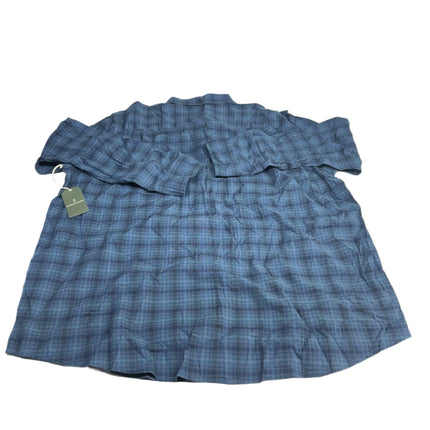 Mutual Weave Men's 2XLT Button-Down Shirt Indigo Shadow New