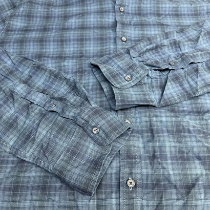 Mutual Weave Men's 2XLT Button-Down Shirt Indigo Shadow New