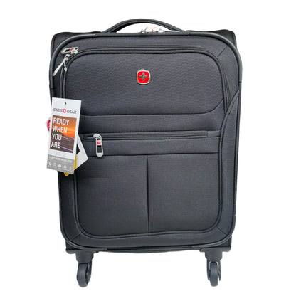 SwissGear 4010 Softside Luggage with Spinner Wheels, Black, Carry-On 18-Inch New
