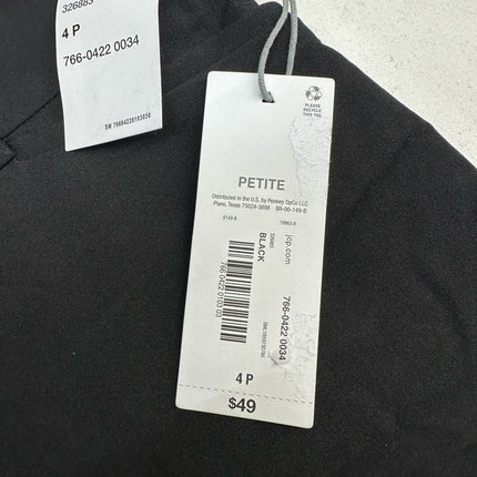 Liz Claiborne Petite Black Trousers Size 4P Women's New