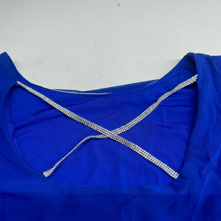 MSK Women's Dress, Goddess Blue, Size 1X, New