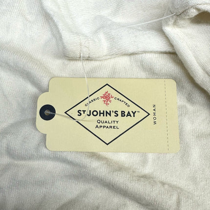 St. John's Bay Women's Top Ivory 3X