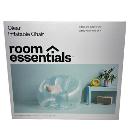 Inflatable Novelty Dorm Chair - Room Essentials™ (Clear, XL 40 in D x 38 in W x 28 in H)