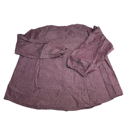 St. John's Bay Women's Essential Blouse - Maroon | XL - New Without Tags