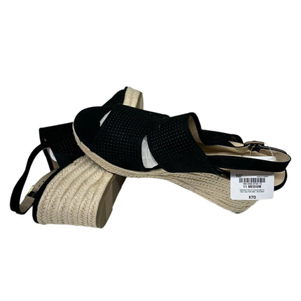Liz Claiborne LC Hatcher Wedge Sandals (Black) Size 11 Women's - New