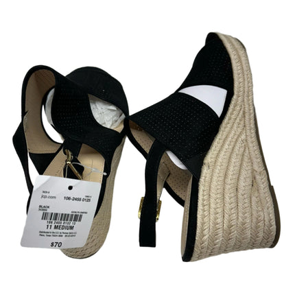 Liz Claiborne LC Hatcher Wedge Sandals (Black) Size 11 Women's - New