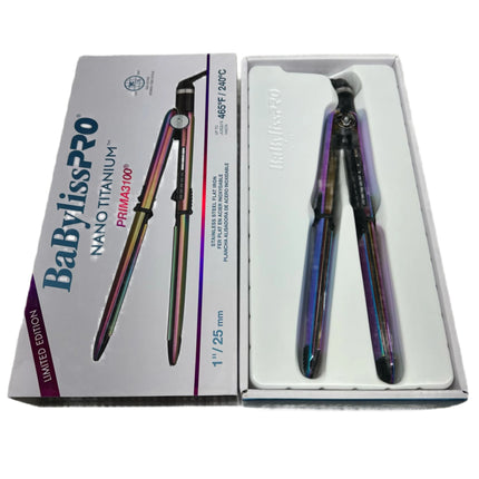 BaBylissPRO Iridescent Nano Titanium Prima 3100 1″ Flat Iron (New)