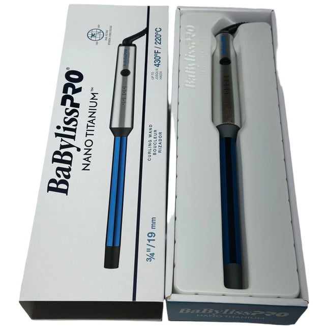 BaByliss Pro Nano Titanium Curling Wand - 3/4" (New)