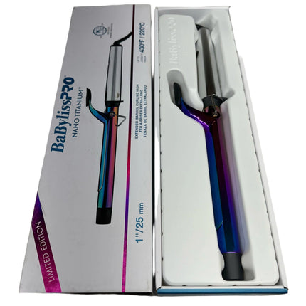 BaBylissPRO Nano Titanium Professional Curling Iron with Extended Barrel – Perfect for Longer Hair (New)