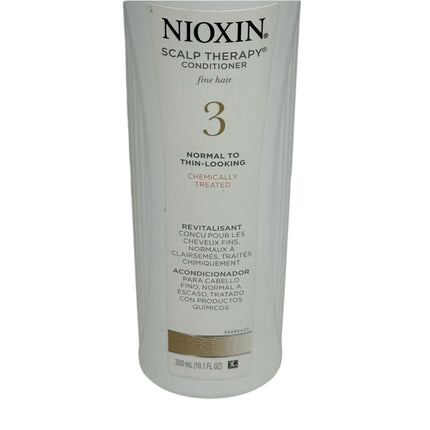 Nioxin Scalp Therapy Conditioner System 3 for Fine, Chemically Treated Hair - 2 Pack (300ml / 10.1oz each)