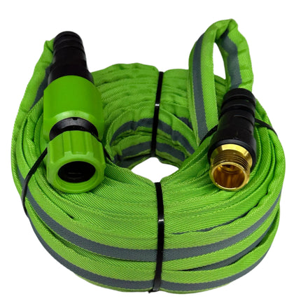 HydroTech FlatJacket 5/8" 50 ft Garden Hose with Patented Force Control Technology (Without the Box)