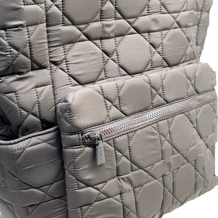 Max Studio Quilted Nylon Travel Backpack with Front Zipper Pocket – Chocolate – New
