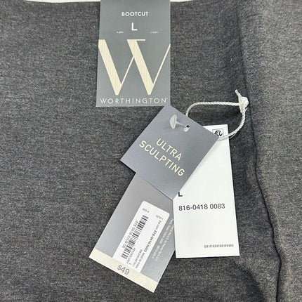 Worthington Ultra Sculpting Bootcut Pants Size L New