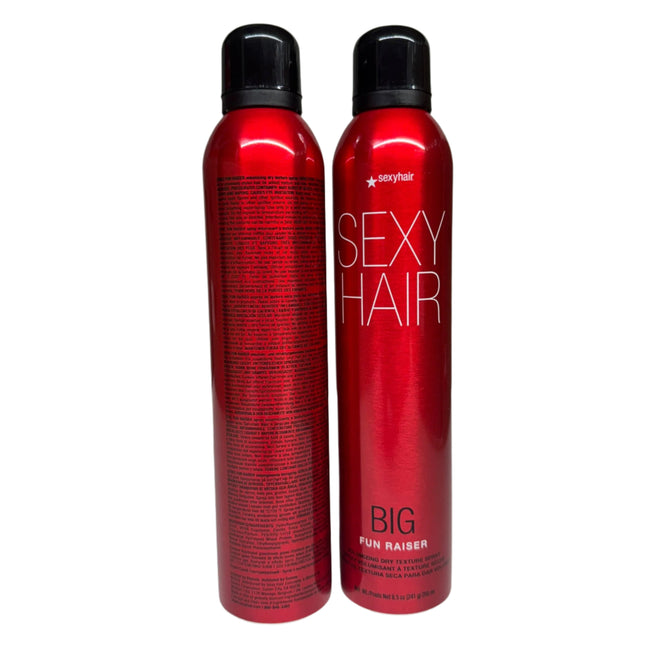 Sexy Hair Big Fun Raiser Volumizing Dry Texture Spray 5.0 oz 2 Pack New