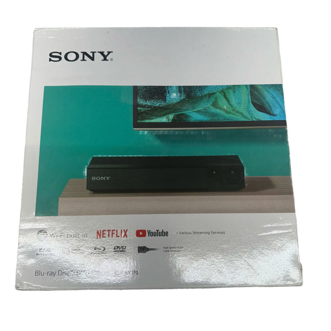 Sony BDP-BX370 Streaming Blu-ray DVD Player with Wi-Fi + HDMI – Open Box
