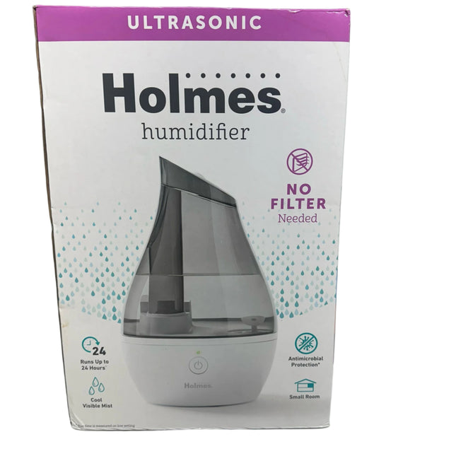 Holmes 0.5 Gallon Ultrasonic Cool Mist Humidifier – Virtually Silent – Open Box