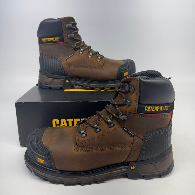 Caterpillar Excavator XL Safety Boots Brown Size 11.5 New