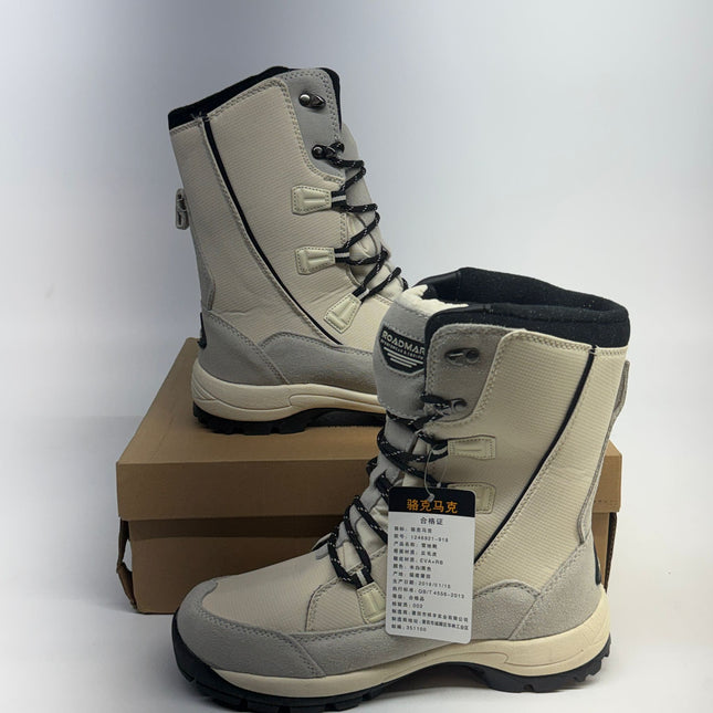Roadmark Snow Boots Waterproof White/Black Size 8.5 New