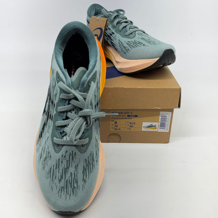 ASICS NOVABLAST 3 Running Shoe Ocean Haze/Black Men's Size 8 New