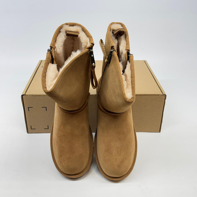 UGG Classic Zip Boots Chestnut Size 8 New without Box