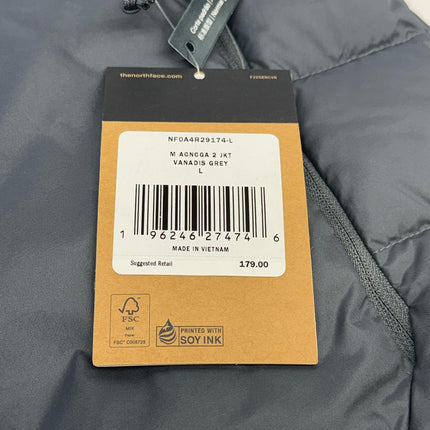 The North Face Aconcagua 2 Jacket Vanadis Grey Size L New