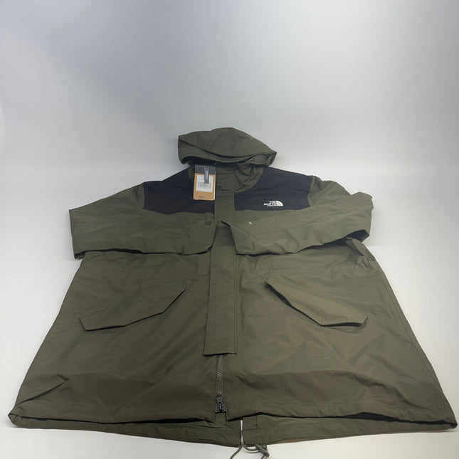 The North Face City Breeze Rain Parka Green/Black Size XXL New