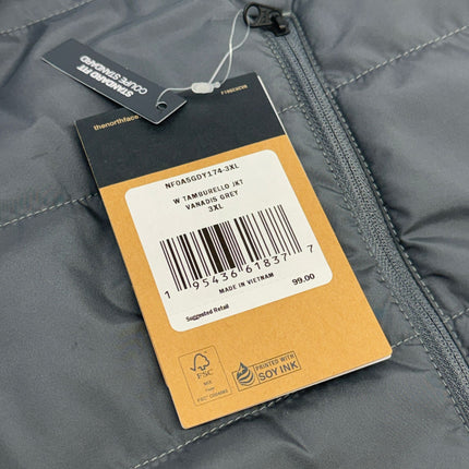 The North Face Tamburello Jacket Grey Women Size 3XL New